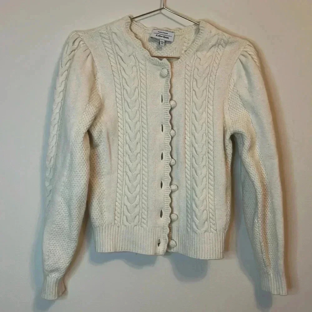 & Other Stories Paris Atelier Chunky Cable Knit Cardigan